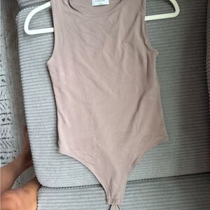 Aritzia Cream Bodysuit Classic Tank